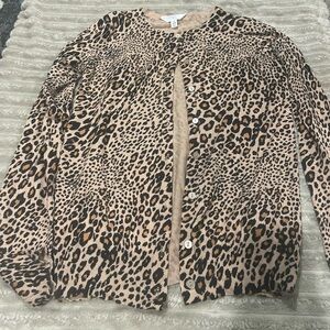 Leopard Print Women's cardigan